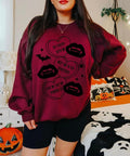 Be Creepy with Me Valloween Sweatshirt, Vampire Valentines, Valentines Conversation Heart Shirt, Gift for Couple